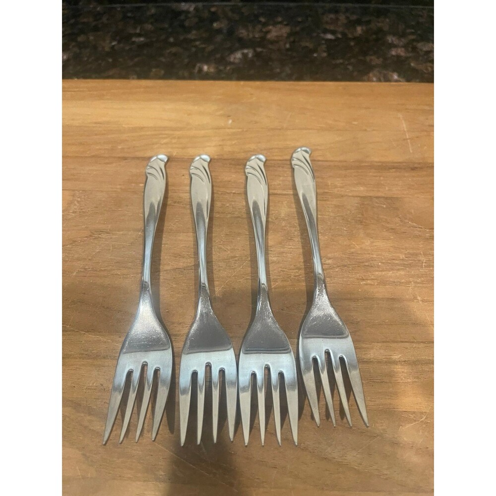 4 International Stainless steel Impression lunch forks